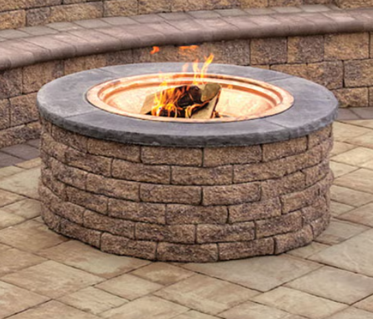 Cast Stone Fire Pit Caps Delaware Hardscape Supply, LLC