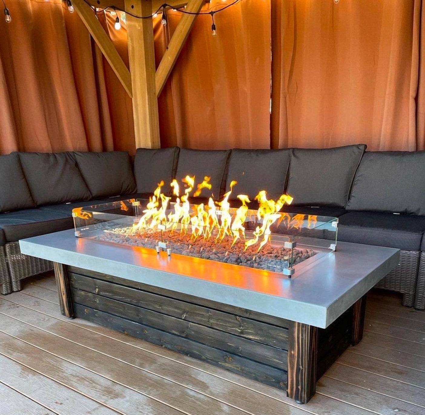 Warming Trends | Rectangle Wind Guards | Delaware Hardscape Supply